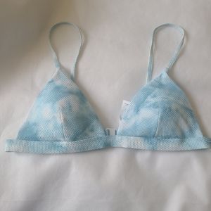 Faherty Onia X Faherty Danni Forget Me Not tonal Tie Dye Bikini Top Sz XL